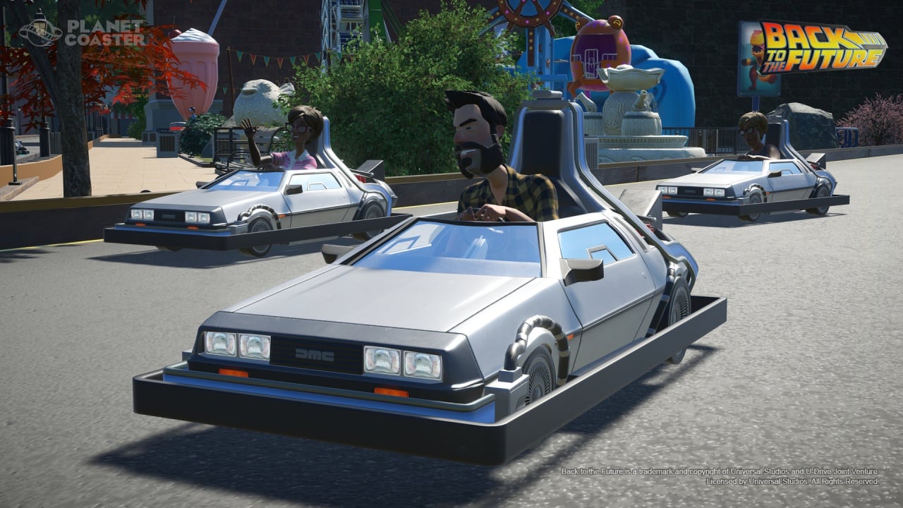 Скриншот Planet Coaster – Back to the Future Time Machine Construction Kit