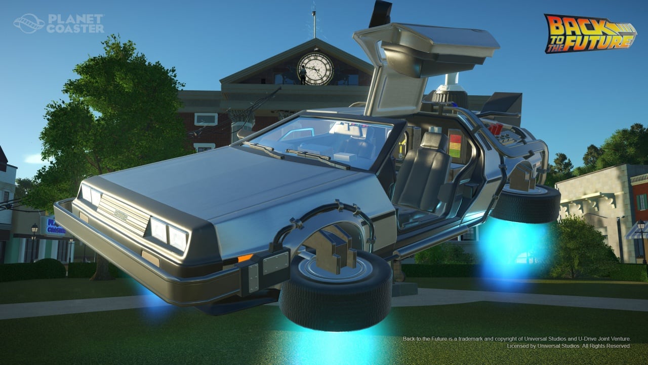 Скриншот Planet Coaster – Back to the Future Time Machine Construction Kit