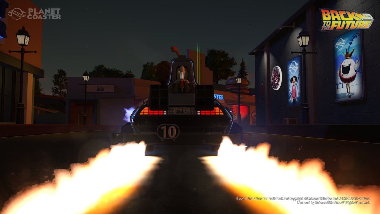 Скриншот Planet Coaster – Back to the Future Time Machine Construction Kit