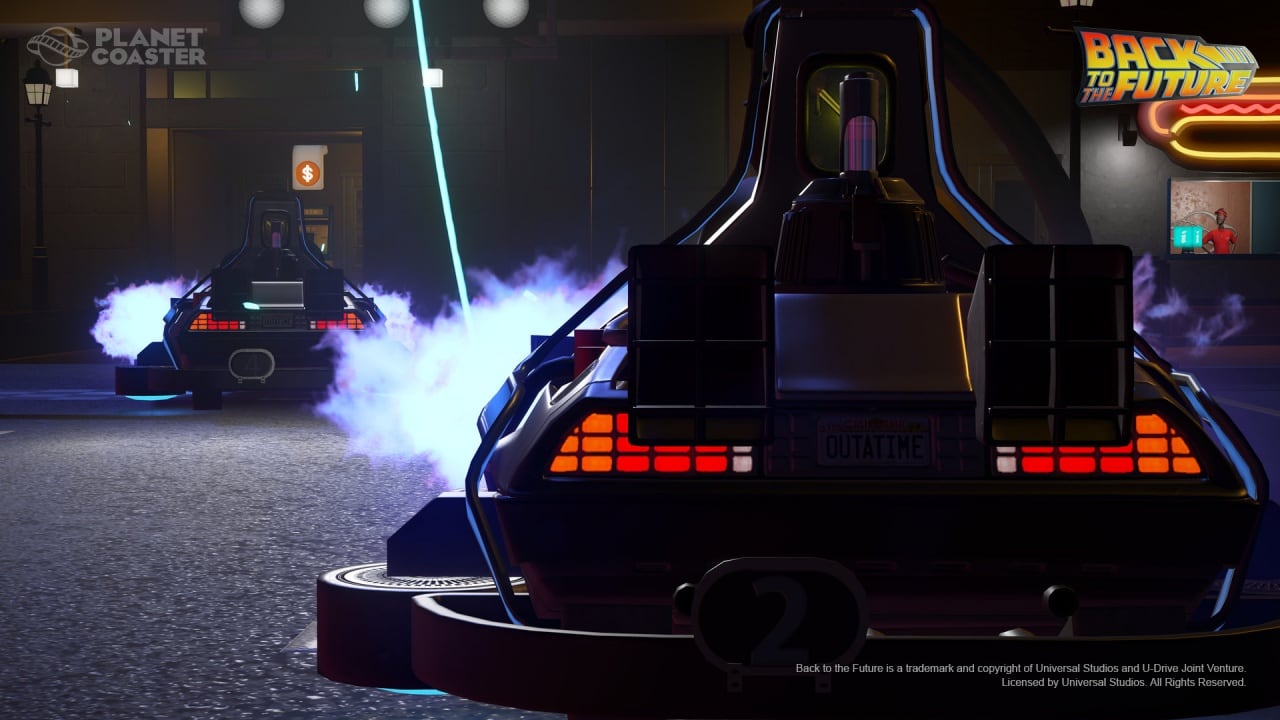Скриншот Planet Coaster – Back to the Future Time Machine Construction Kit