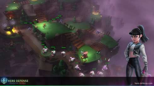 Скриншот Hero Defense – Haunted Island