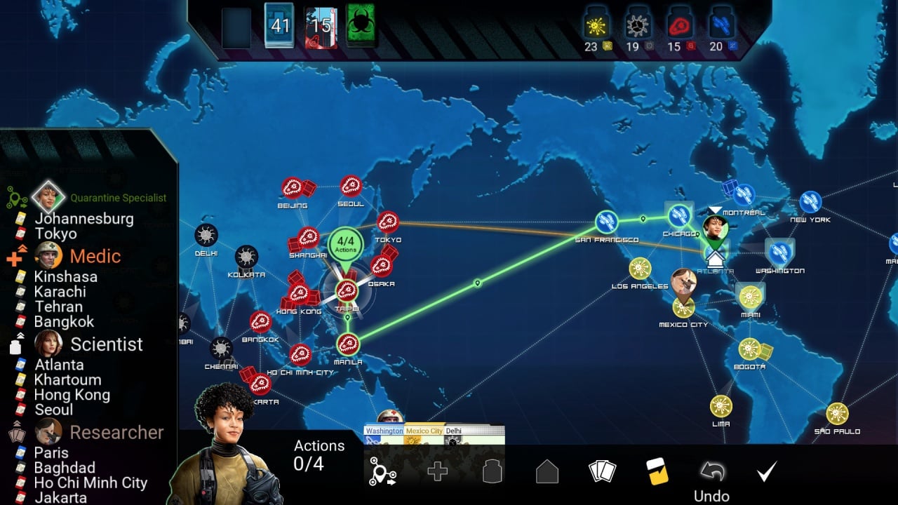 Скриншот Pandemic: The Board Game