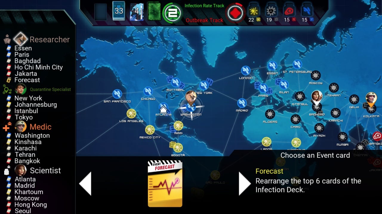Скриншот Pandemic: The Board Game