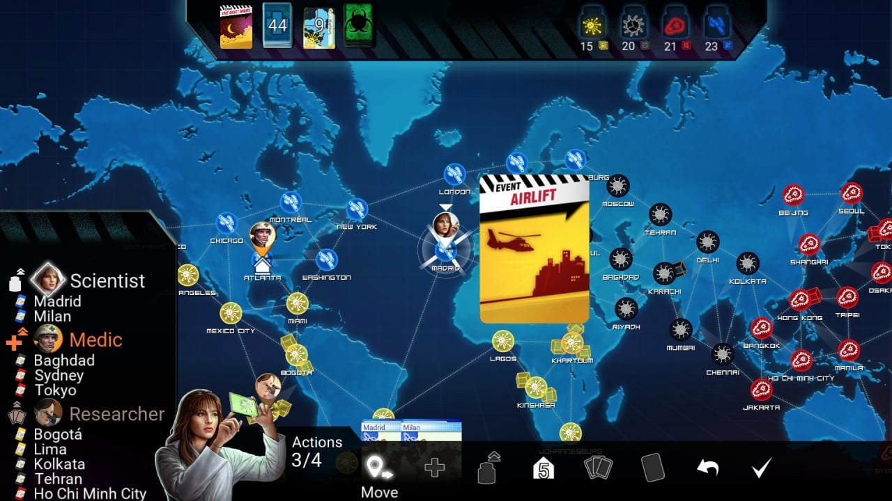Скриншот Pandemic: The Board Game