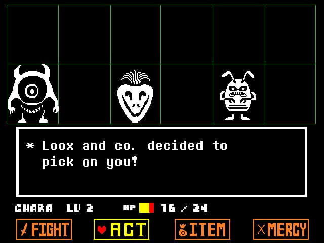 Скриншот UNDERTALE по сети