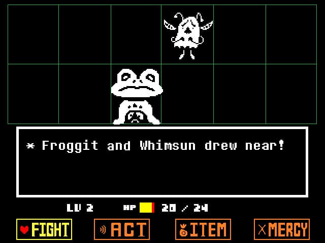 Скриншот UNDERTALE по сети