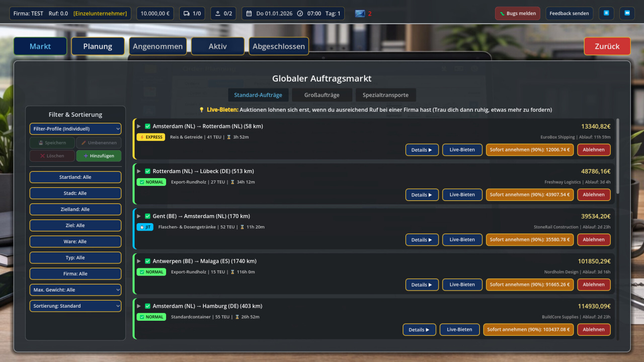 Скриншот European Seafreight Tycoon