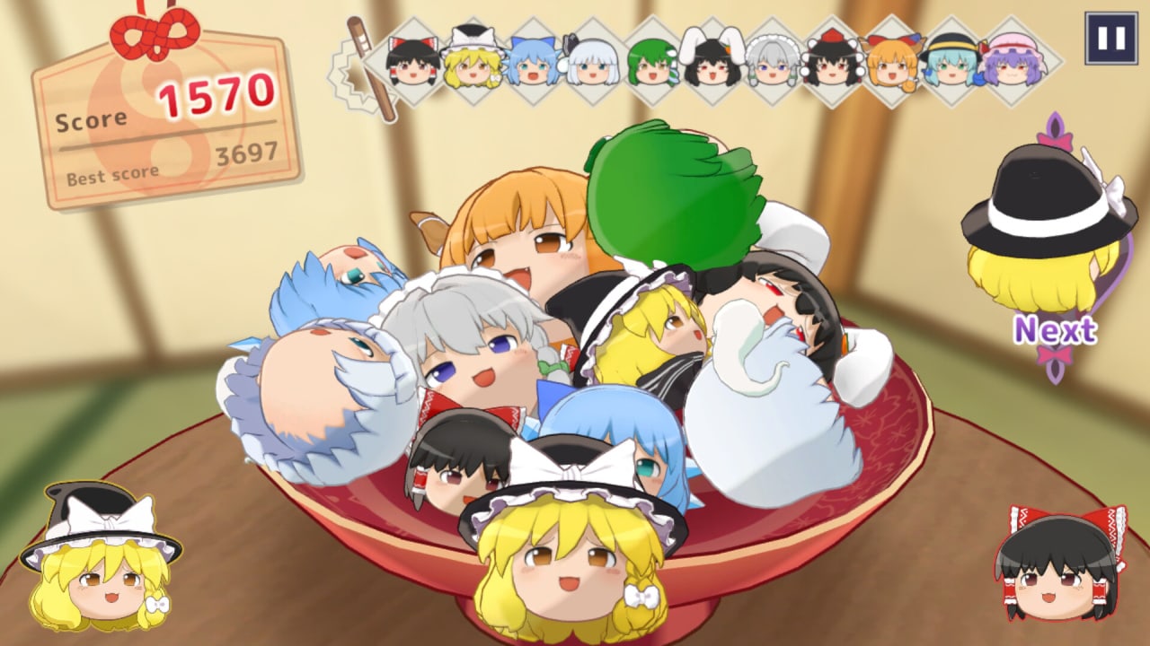 Скриншот Touhou Yukkuri Mountain