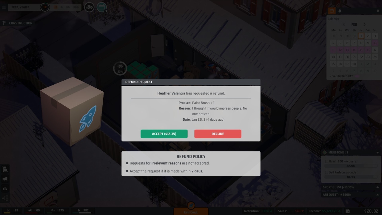 Скриншот E-Shop Tycoon