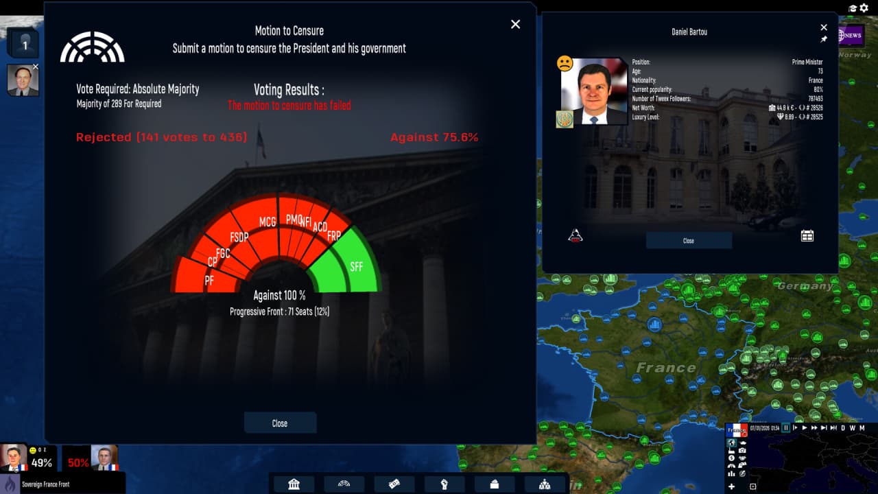 Скриншот Geo-Political Simulator 2026 Edition