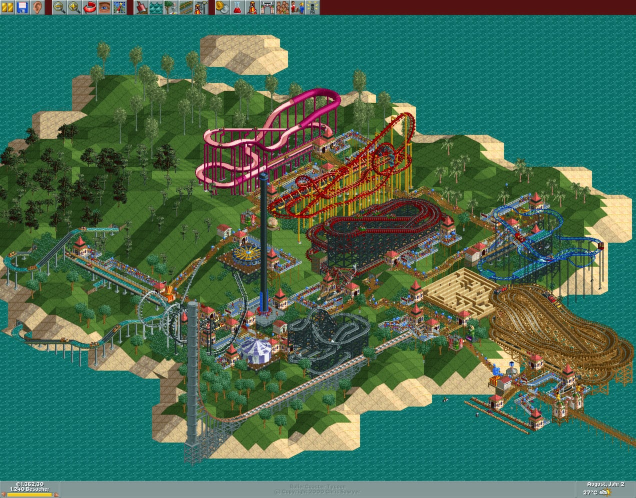 Скриншот RollerCoaster Tycoon: Deluxe