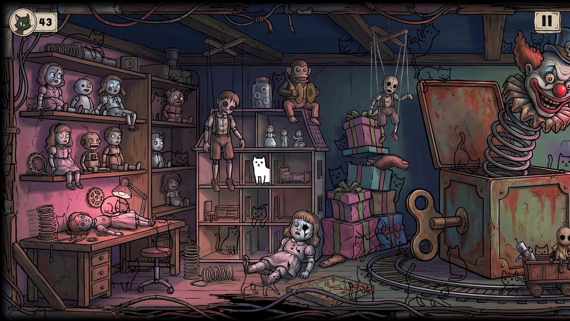 Скриншот Find The Cat: Nightmare (Файнд зе Кэт: Найтмэр)