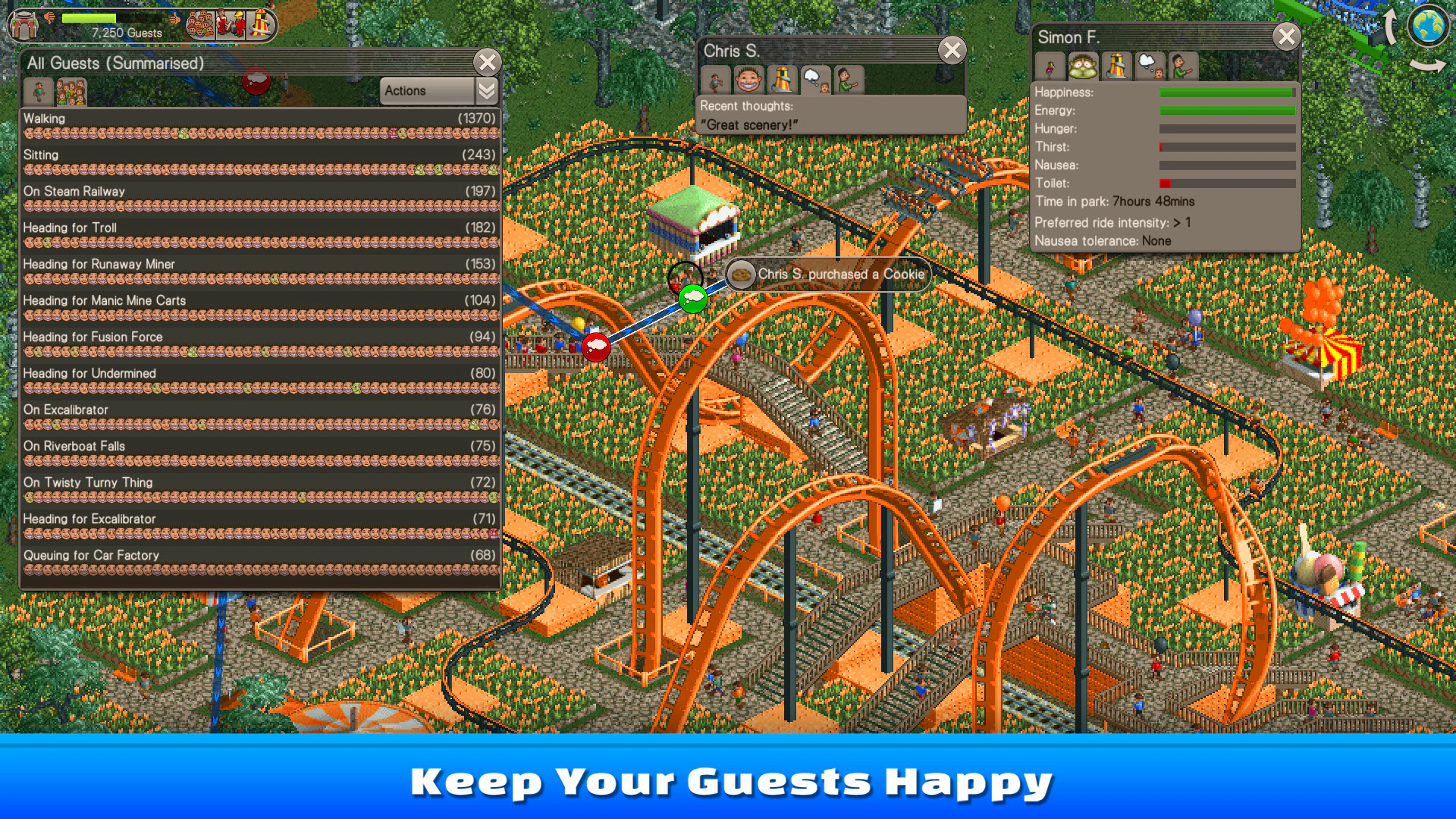 Скриншот RollerCoaster Tycoon Classic (РоллерКостер Тайкун Классик)