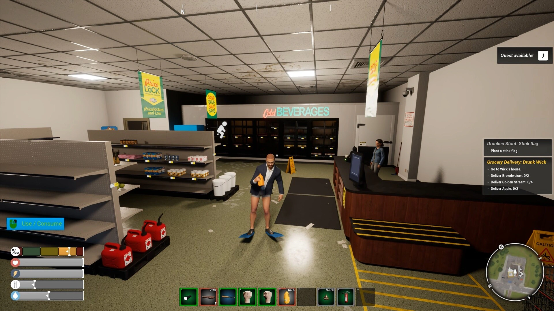 Скриншот Drunkard Simulator (Симулятор пьяницы)