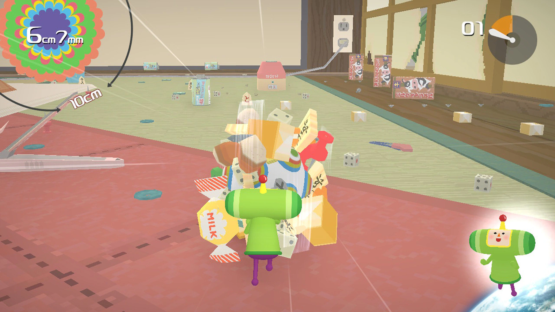 Скриншот Katamari Damacy REROLL (Катамари Дамаси: Перекат)