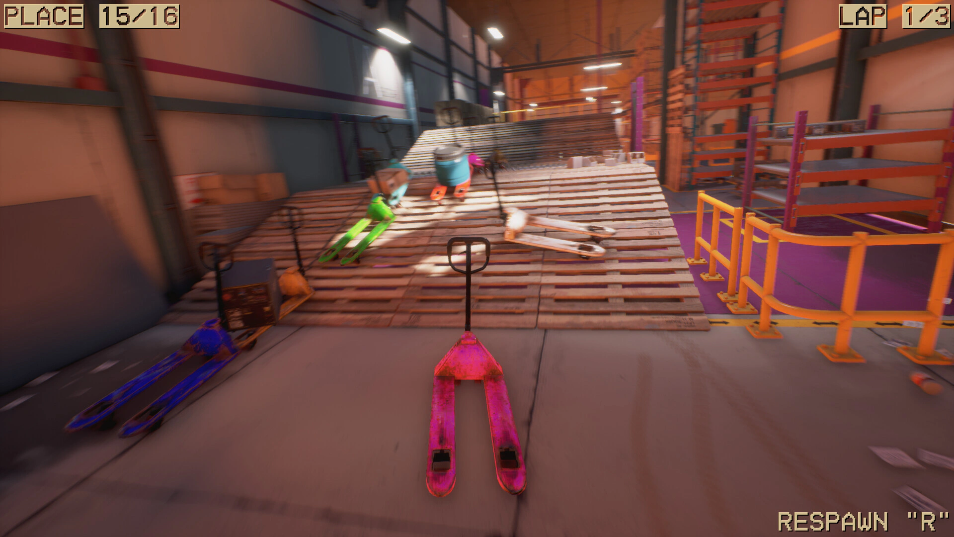 Скриншот Pallet Jack Racing (Гонки на рохлях)