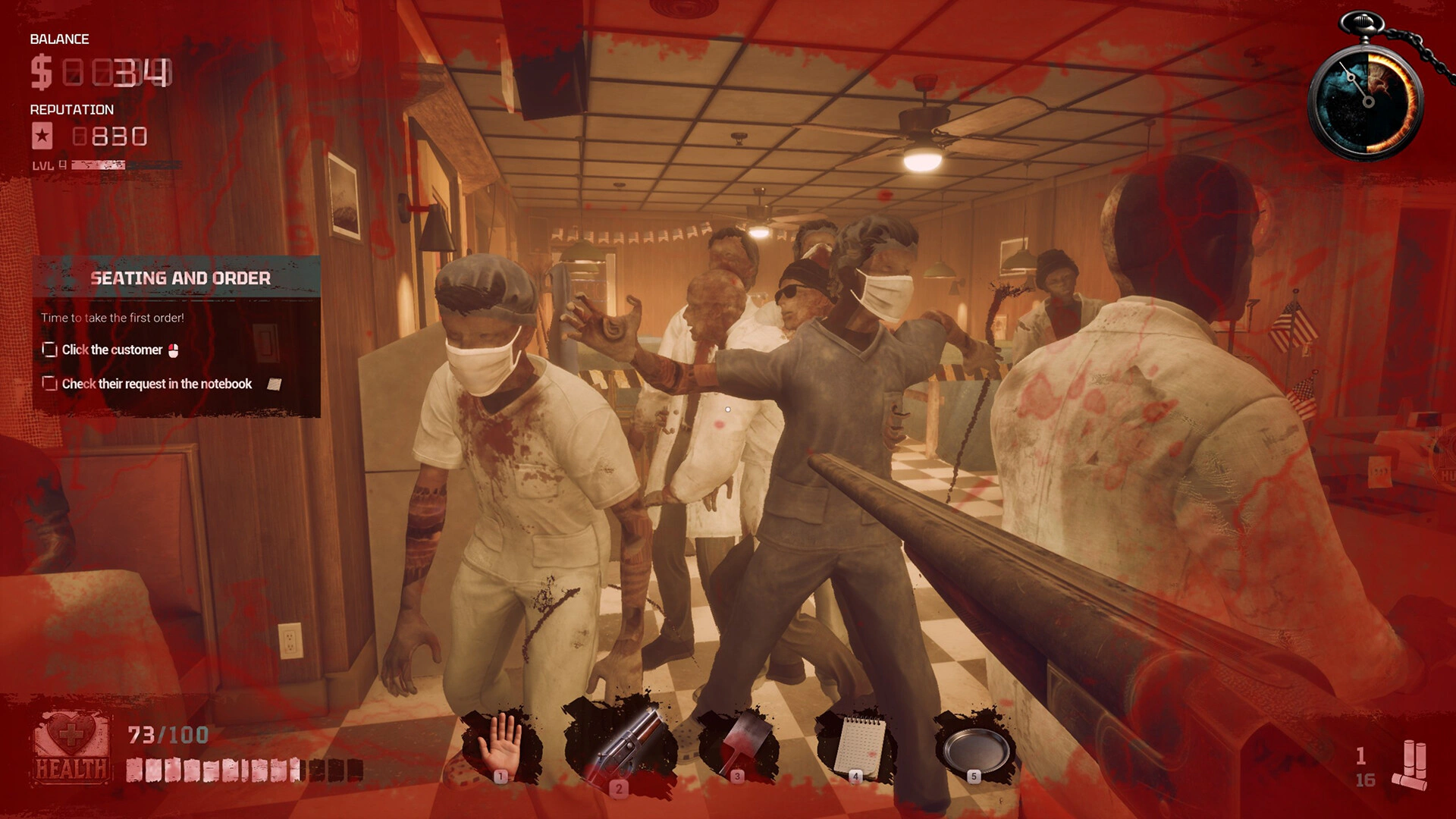 Скриншот Zombie Diner Simulator (Симулятор зомби-закусочной)